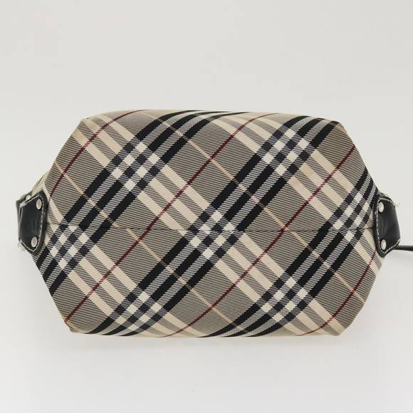 BURBERRY Nova Check Shoulder Bag Nylon Beige Auth 39630 - Picture 5 of 16